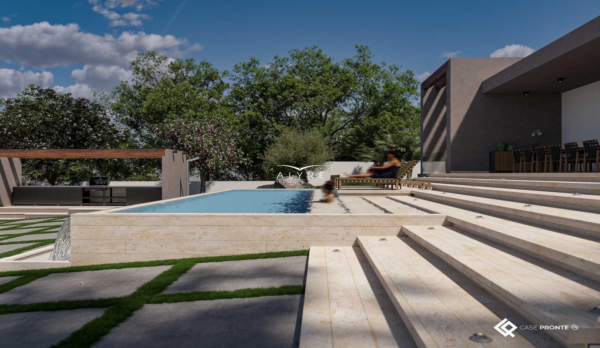 Villa in stile moderno con infinity pool